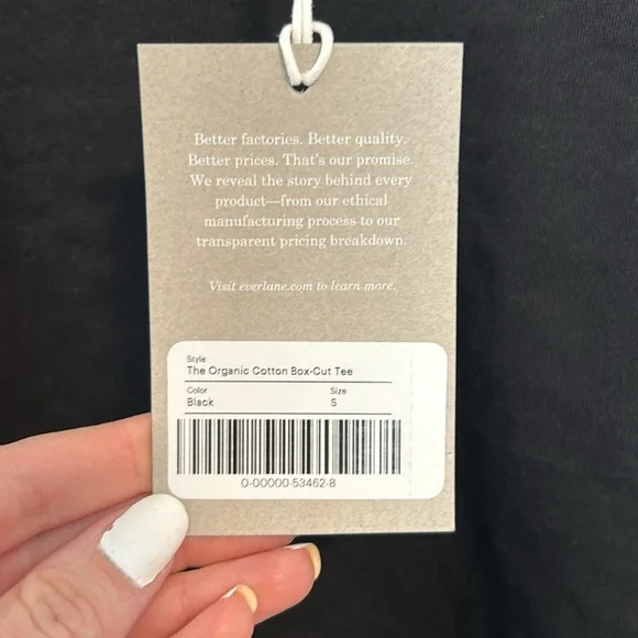 NWT Everlane The Organic Cotton Box-Cut Tee - Picture 6 of 10